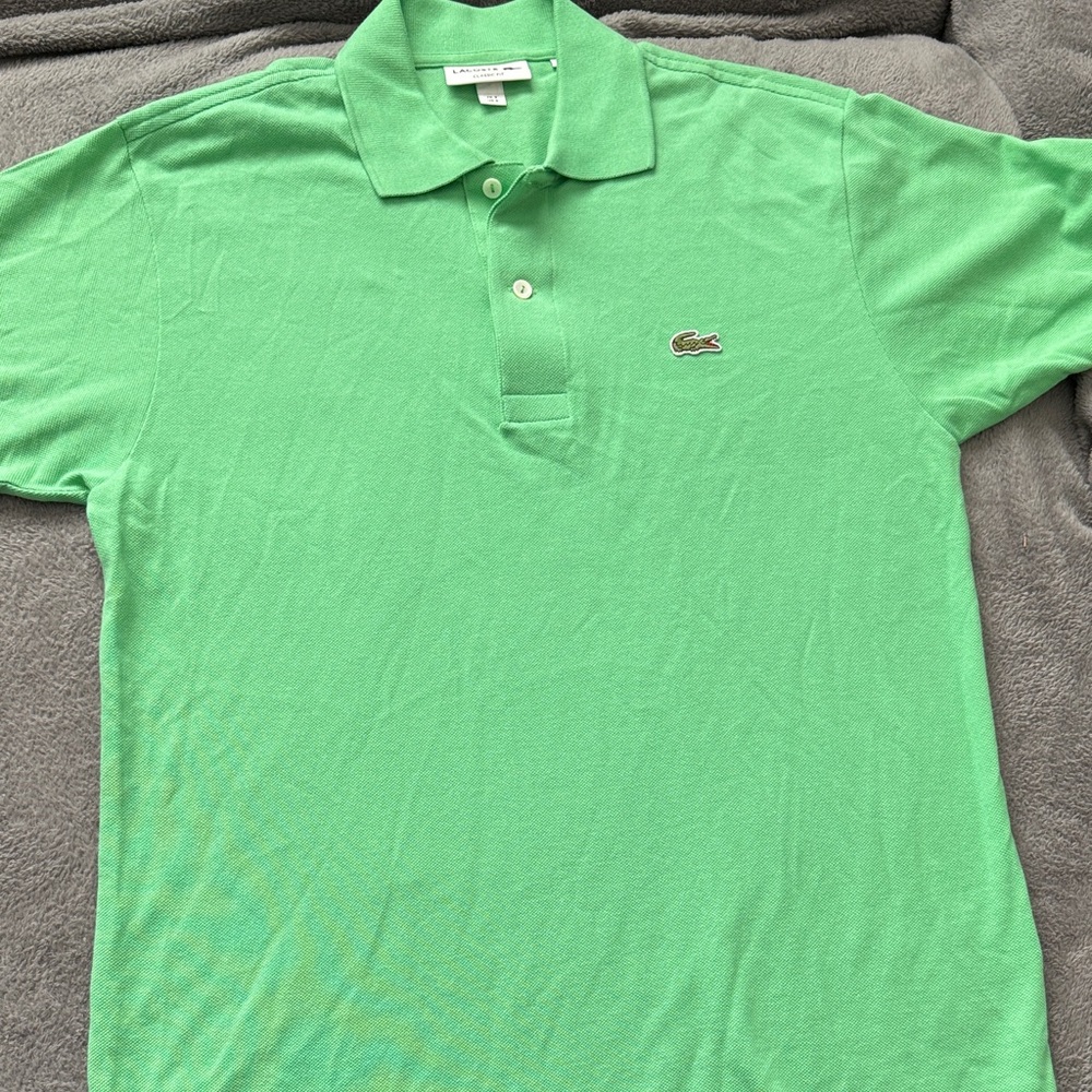 Lacoste Men's Green Short-Sleeve Polo